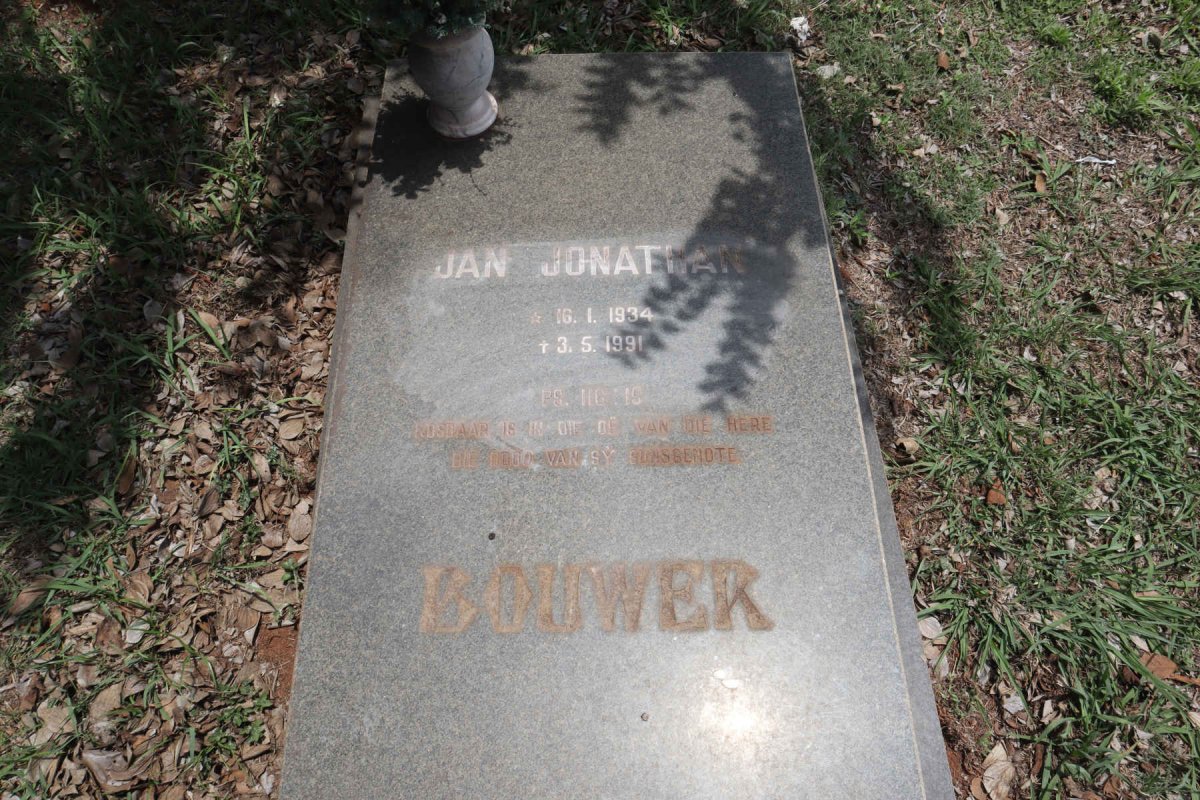 BOUWER Jan Jonathan 1934-1991