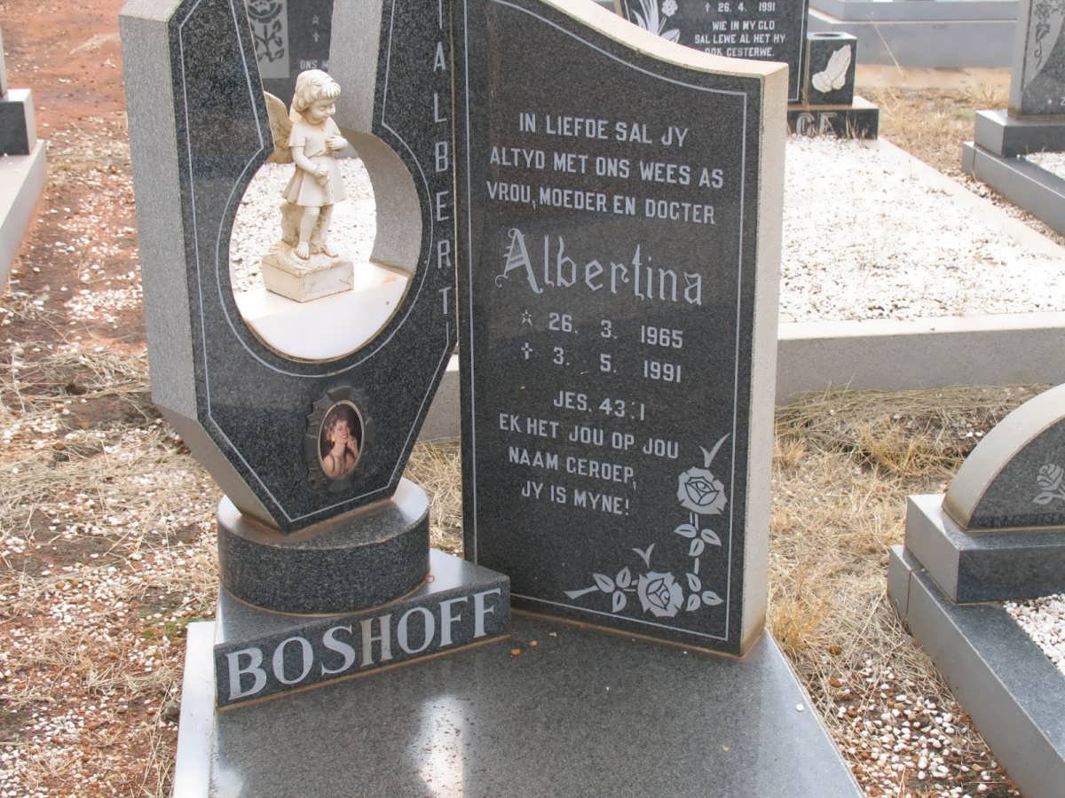 BOSHOFF Albertina 1965-1991