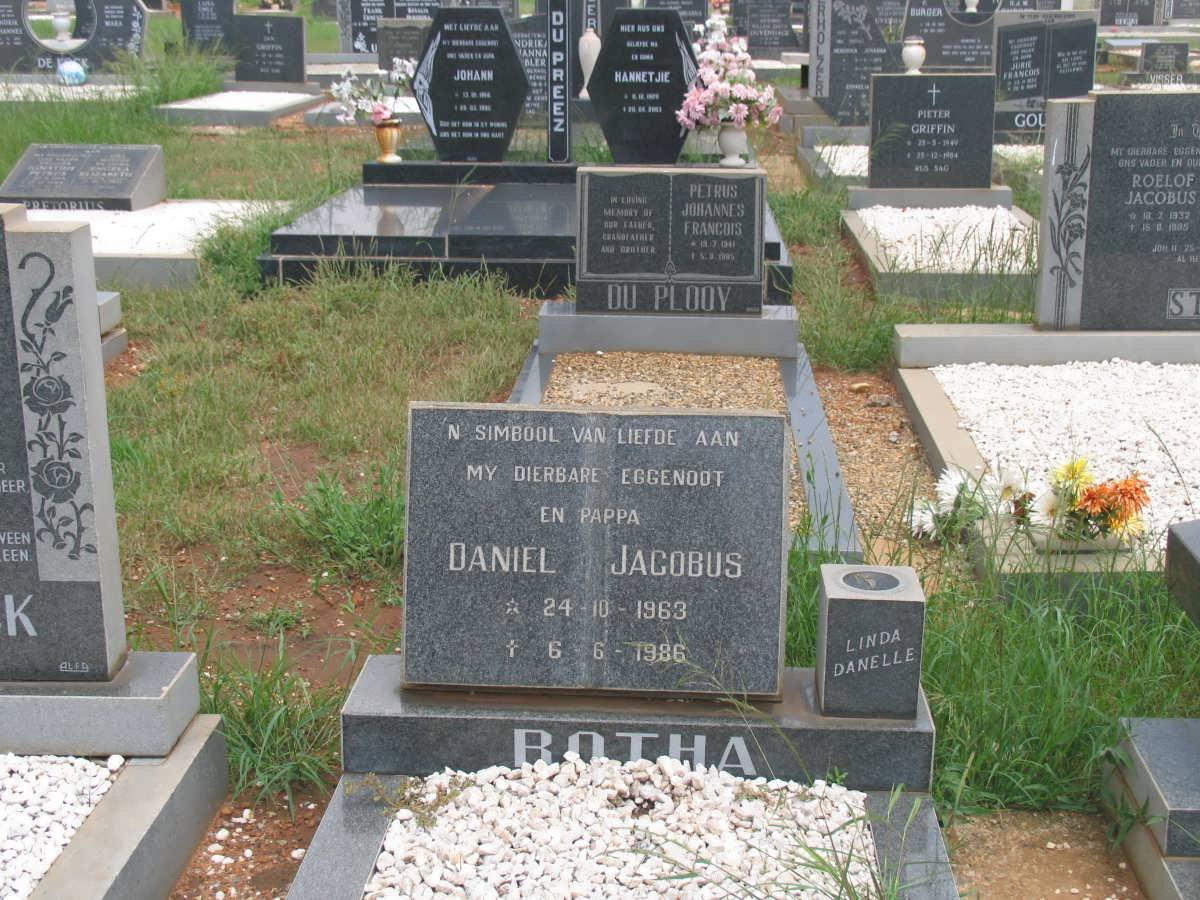 BOTHA Daniel Jacobus 1963-1986