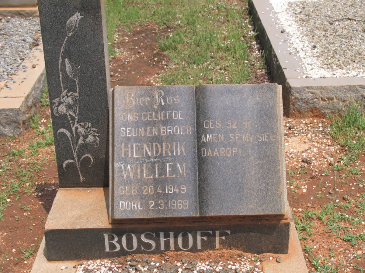 BOSHOFF Hendrik Willem 1949-1969