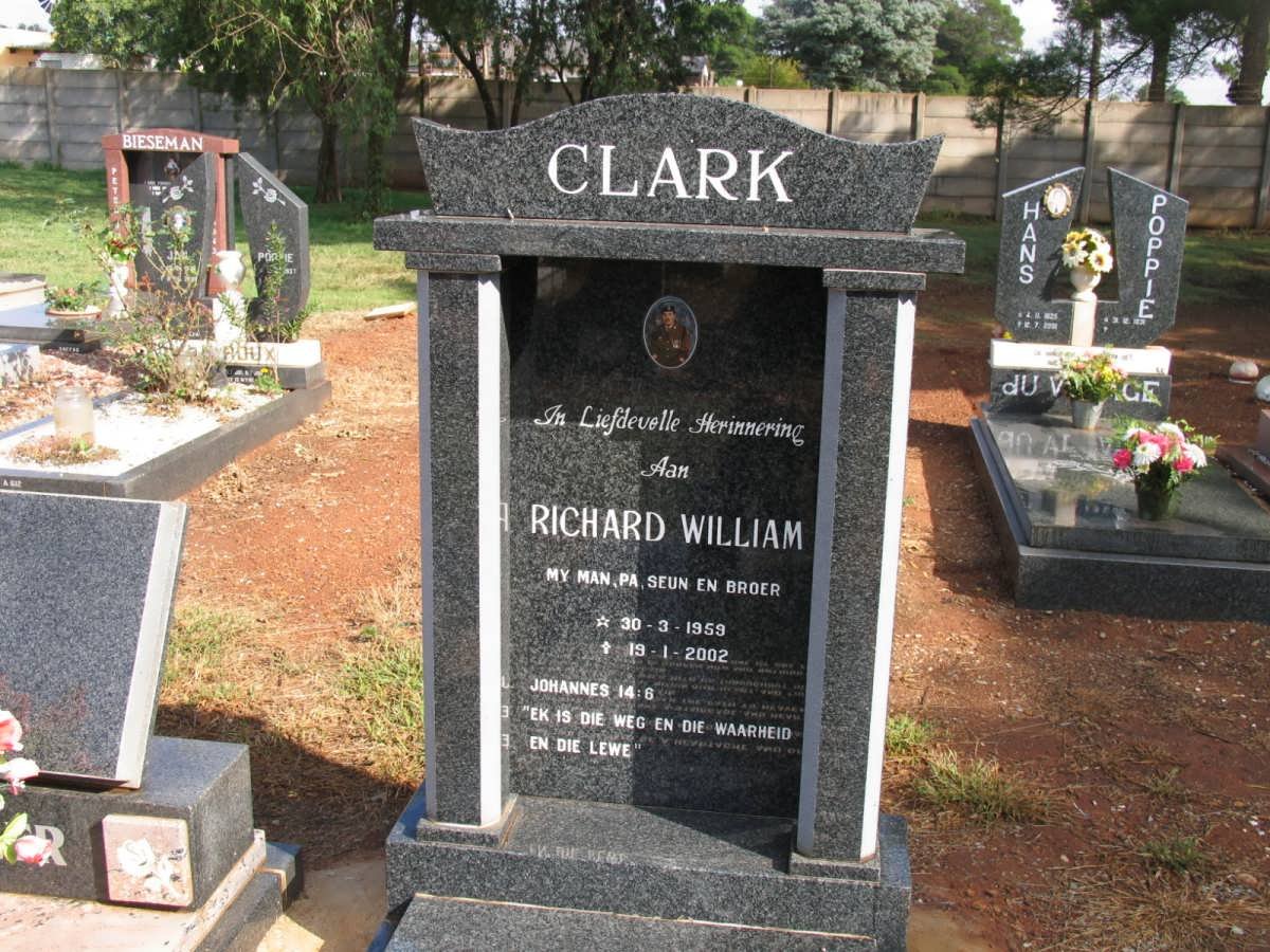 CLARK Richard William 1959-2002