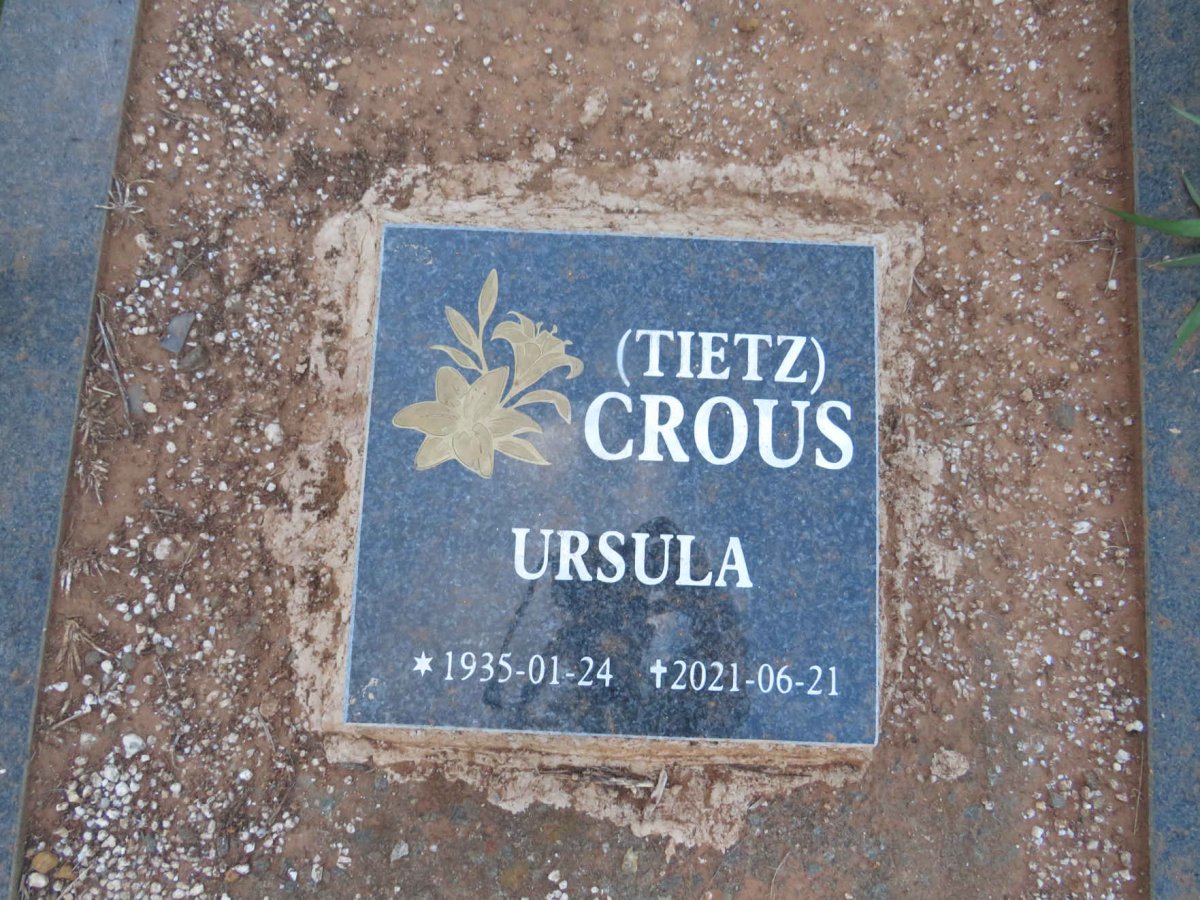 CROUS Ursula nee TIETZ 1935-2021