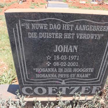 COETZEE Johan 1971-2001
