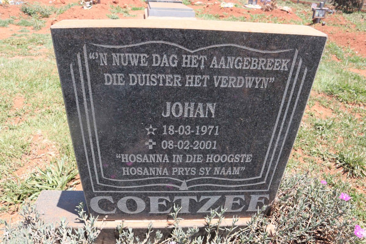 COETZEE Johan 1971-2001