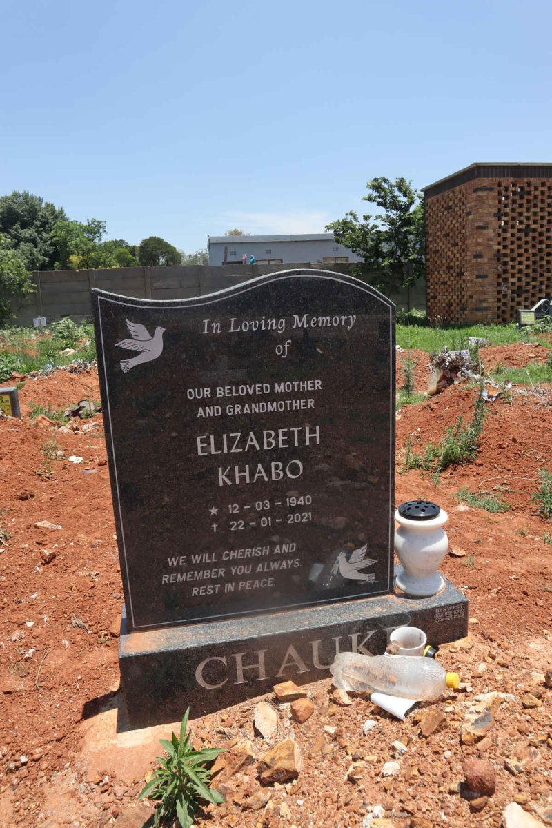CHAUKE Elizabeth Khabo 1940-2021