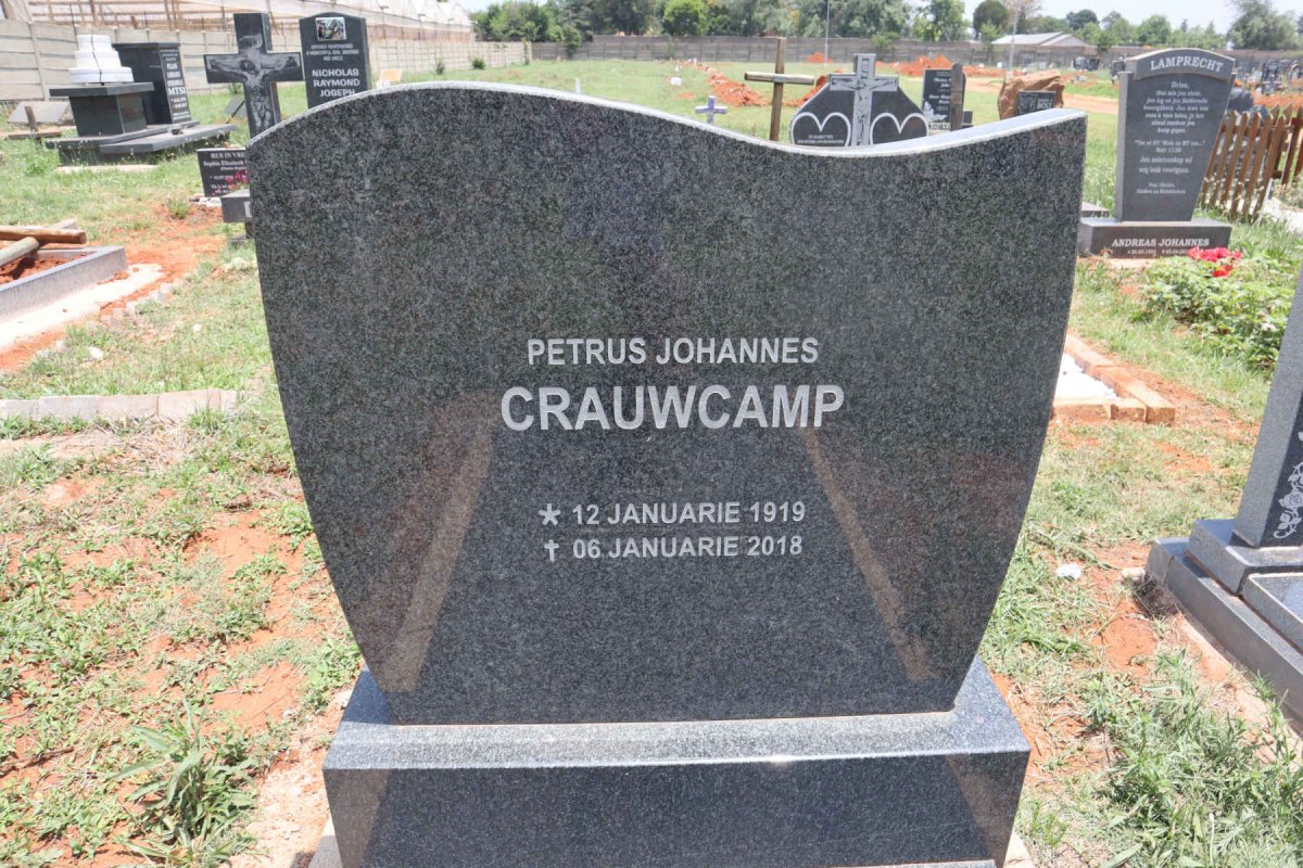 CRAUWCAMP Petrus Johannes 1919-2018
