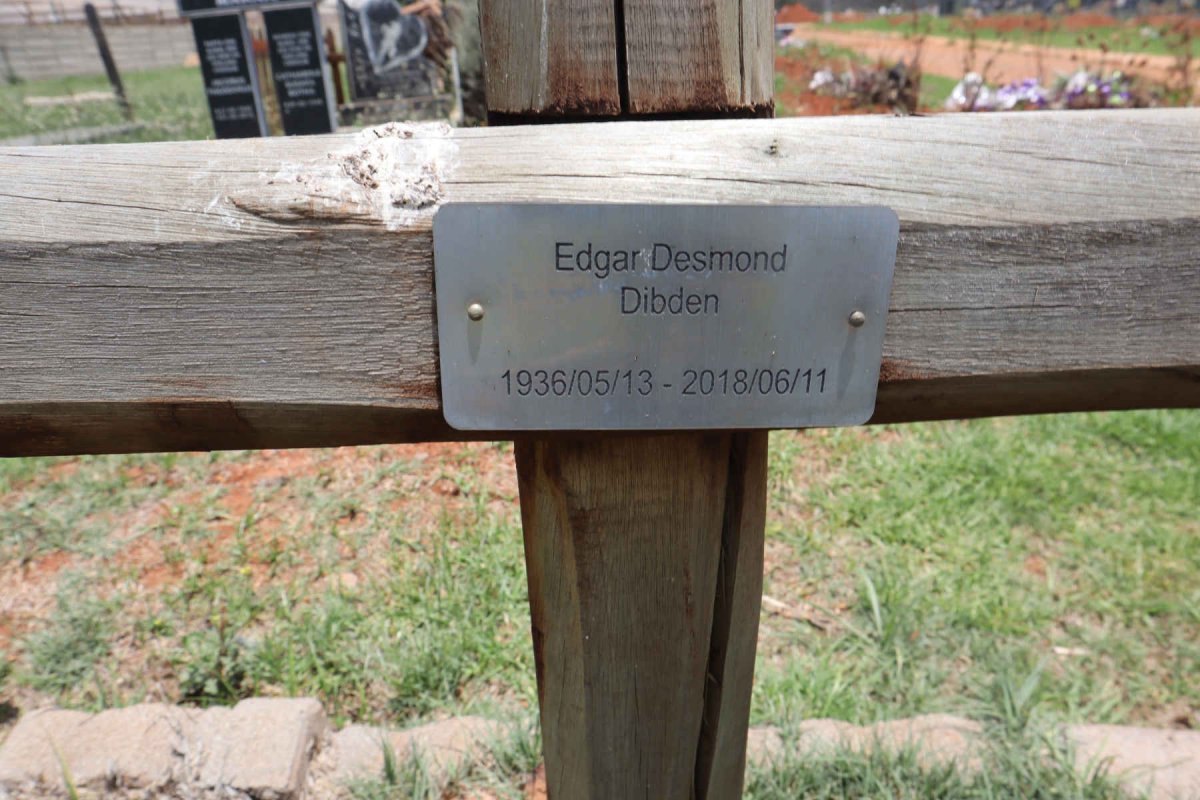 DIBDEN Edgar Desmond 1936-2018