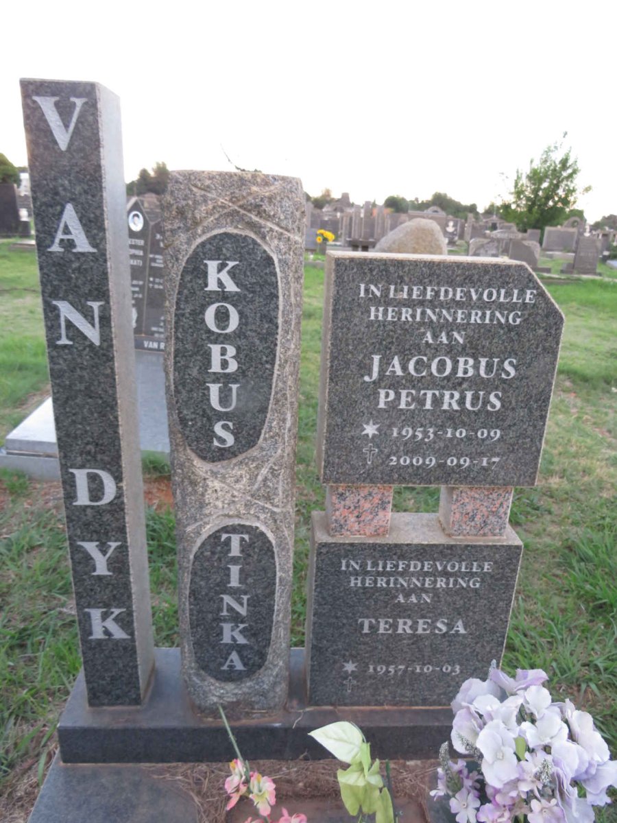 DYK Jacobus Petrus, van 1953-2009 & Teresa 1957- 