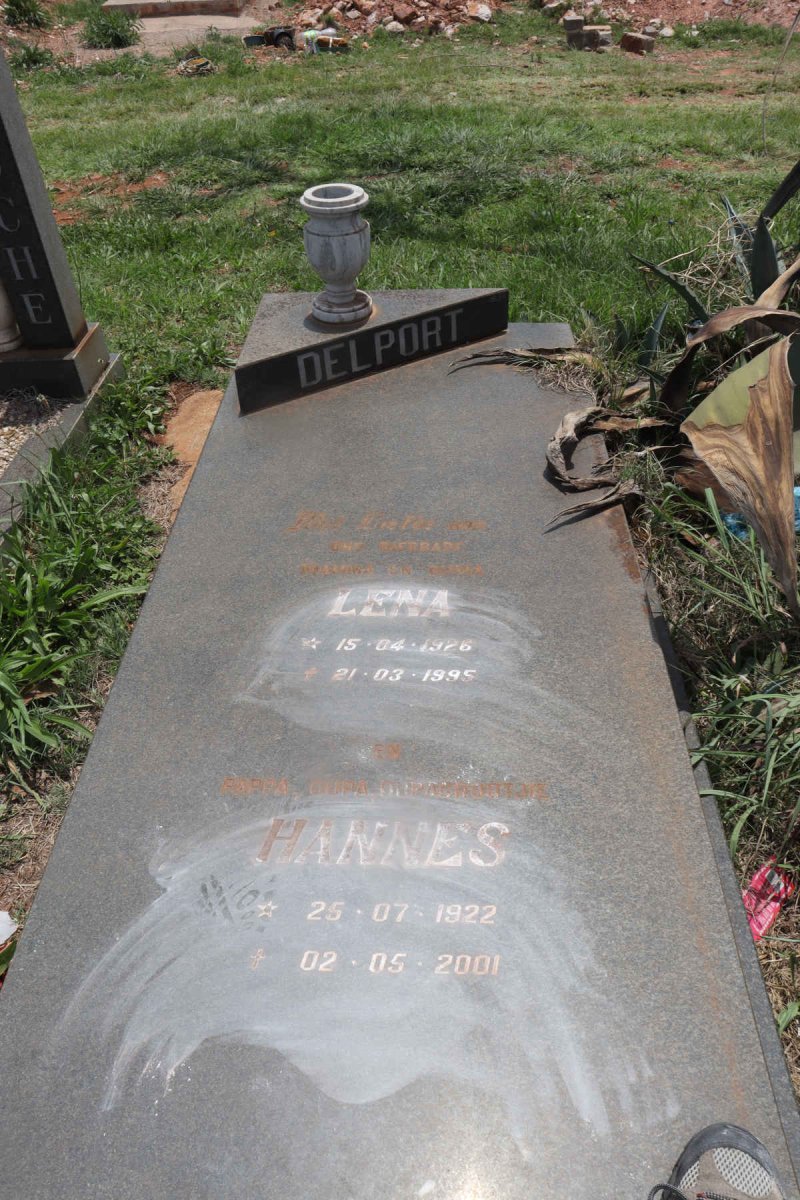 DELPORT Hannes 1922-2001 & Lena 1926-1995