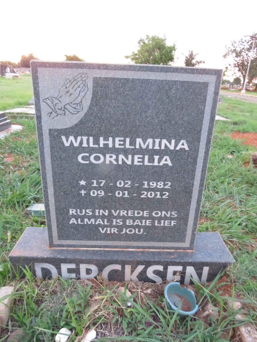 DERCKSEN Wilhelmina Cornelia 1982-2012