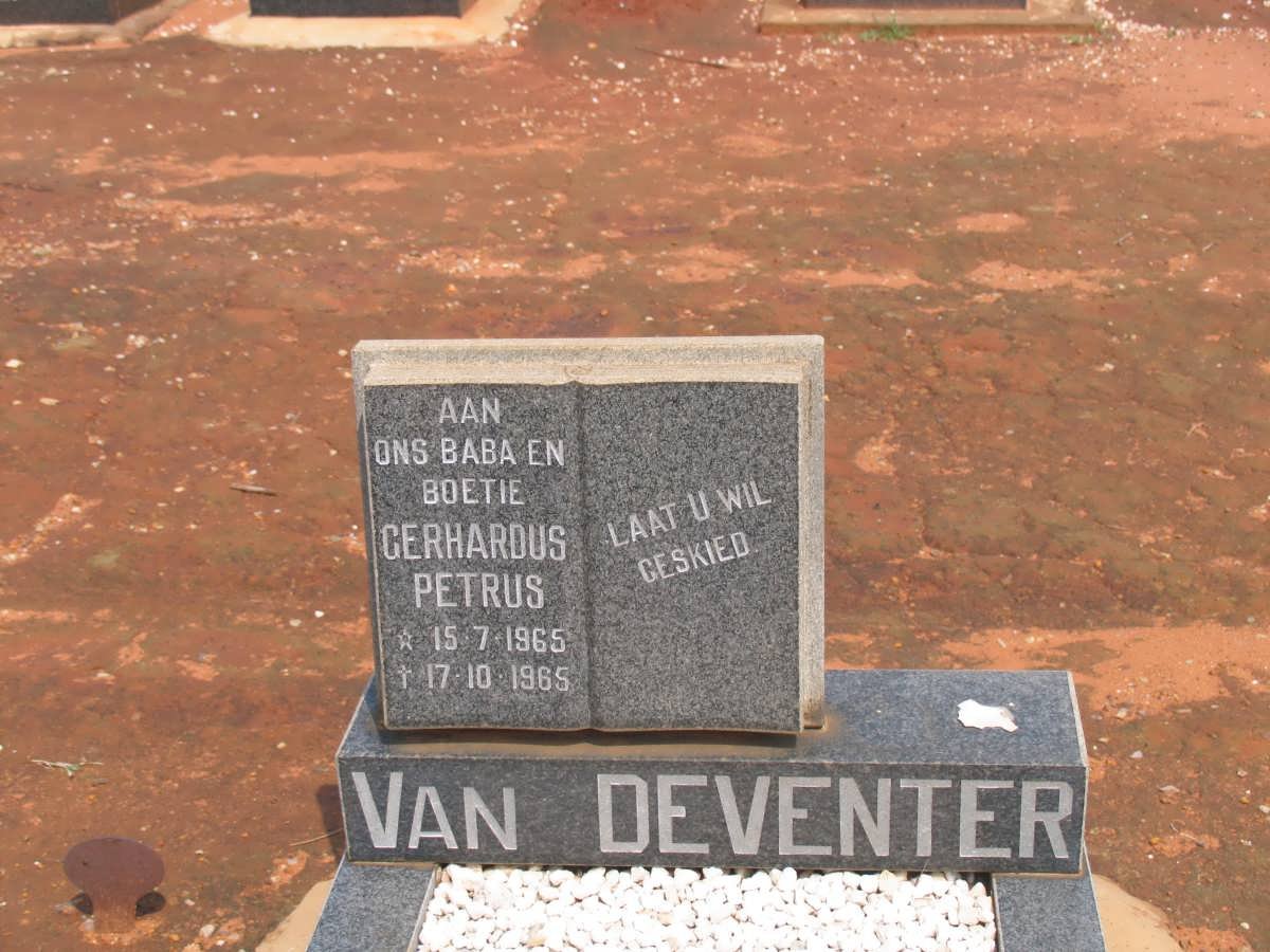 DEVENTER Gerhardus Petrus, van 1965-1965