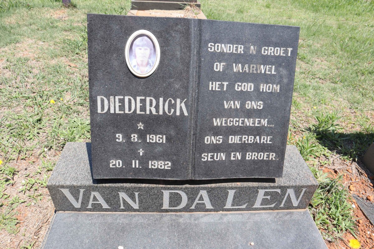 DALEN Diederick, van 1961-1982