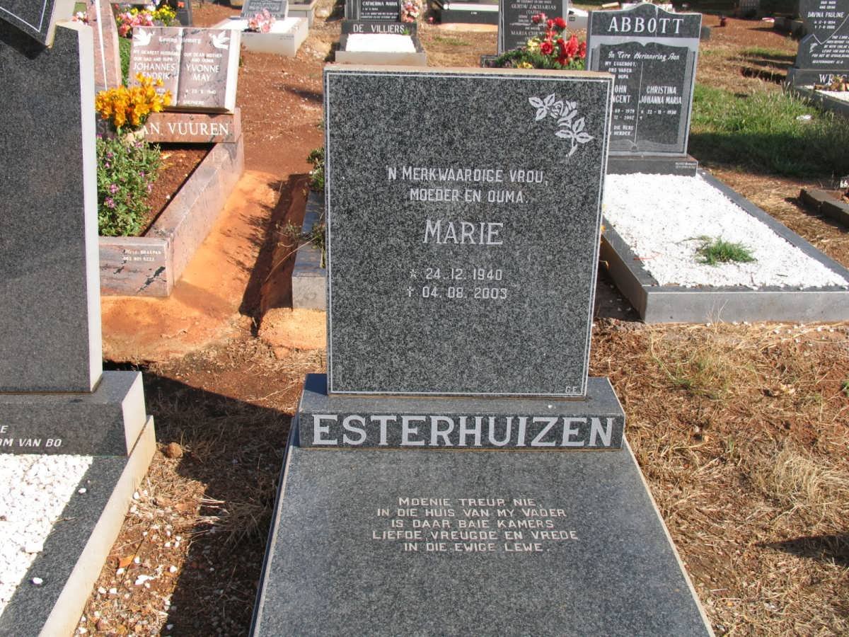 ESTERHUIZEN Marie 1940-2003