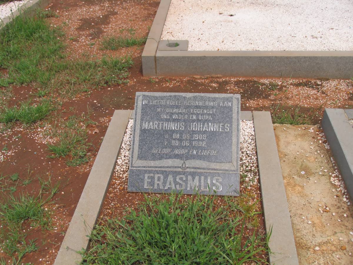 ERASMUS Marthinus Johannes 1909-1992