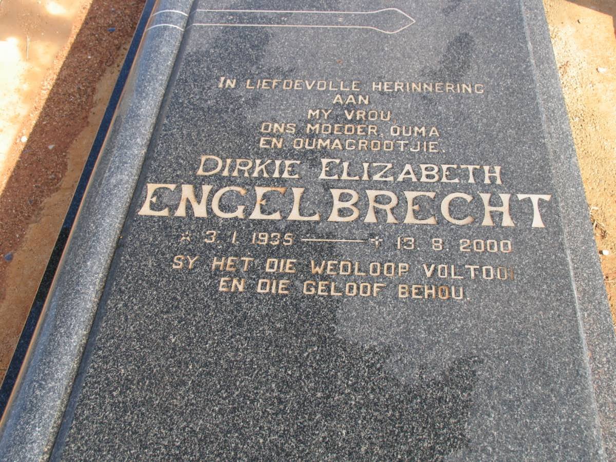 ENGELBRECHT Dirkie Elizabeth 1935-2000