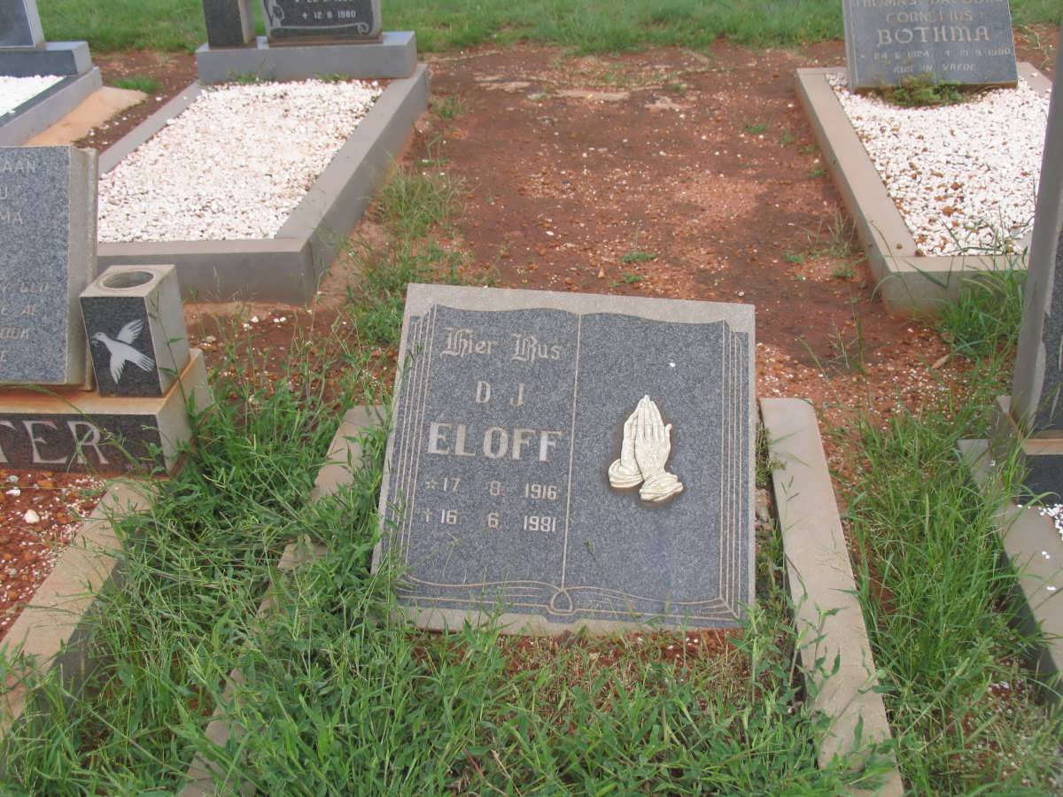 ELOFF D.J. 1916-1981
