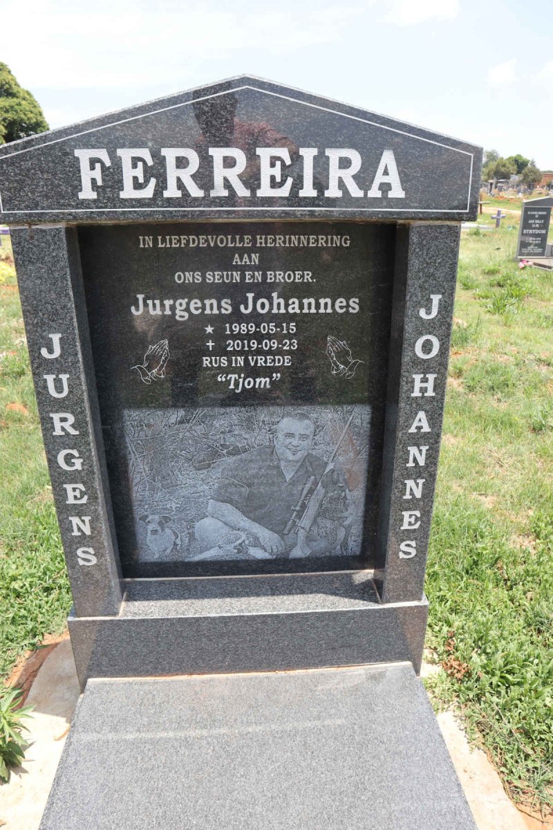FERREIRA Jurgens Johannes 1989-2019