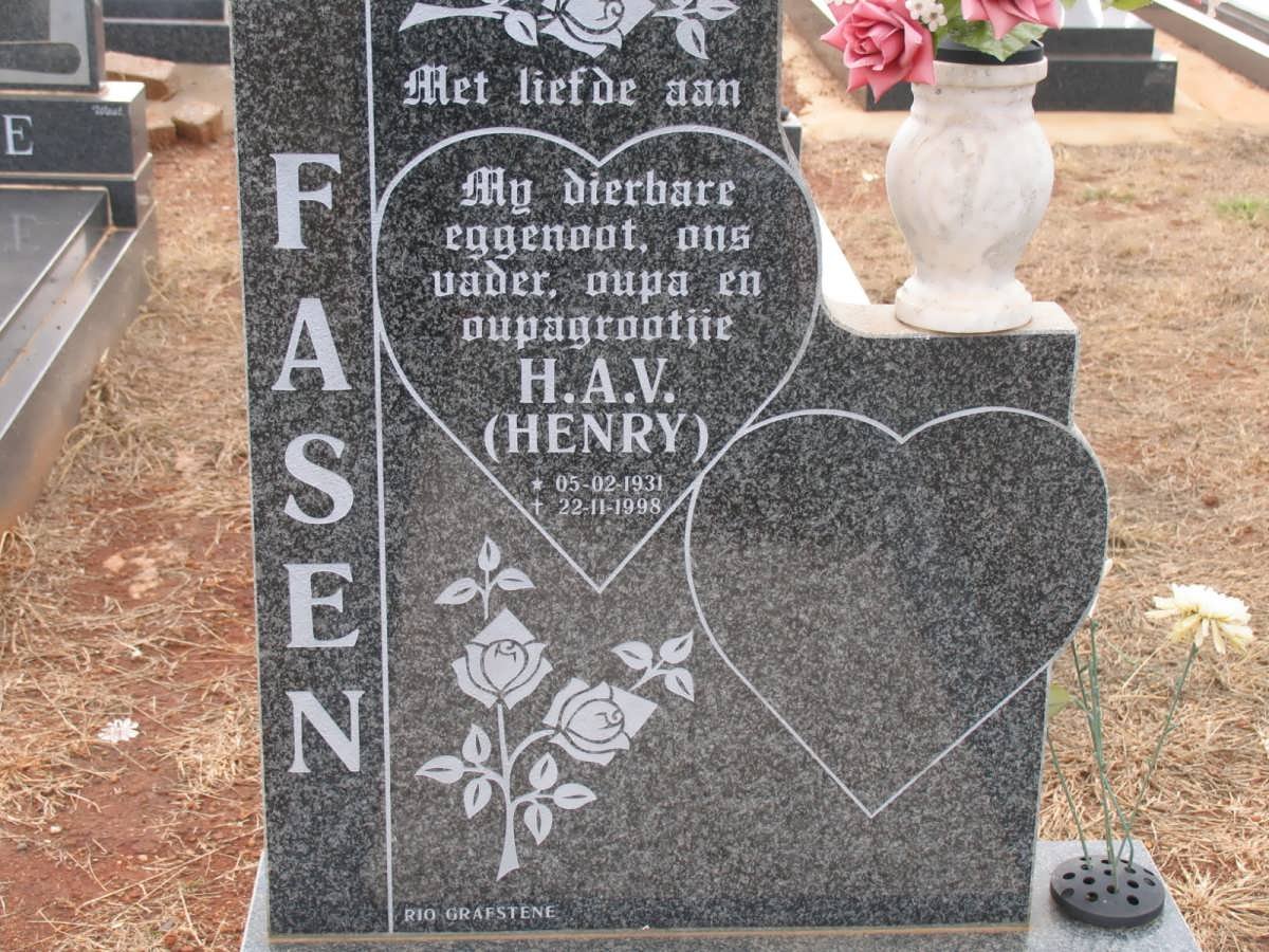 FASEN H.A.V. 1931-1998