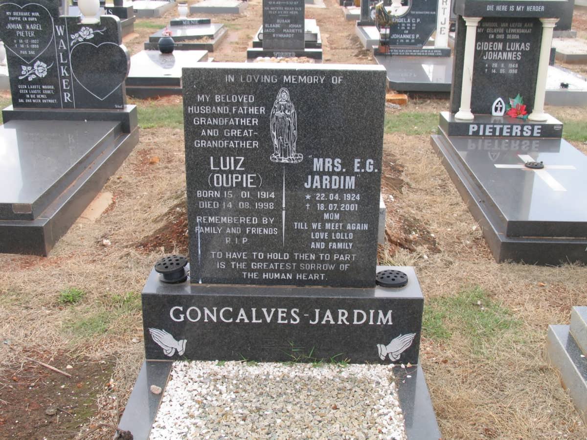 GONCALVES Luiz 1914-1998 :: JARDIM E.G. 1924-2001