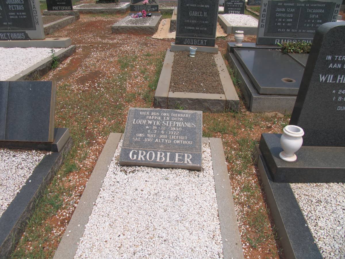 GROBLER Lodewyk Stephanus 1930-1972