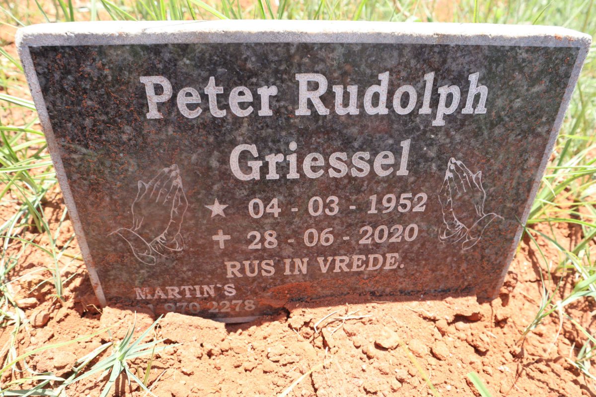 GRIESSEL Peter Rudolph 1952-2020
