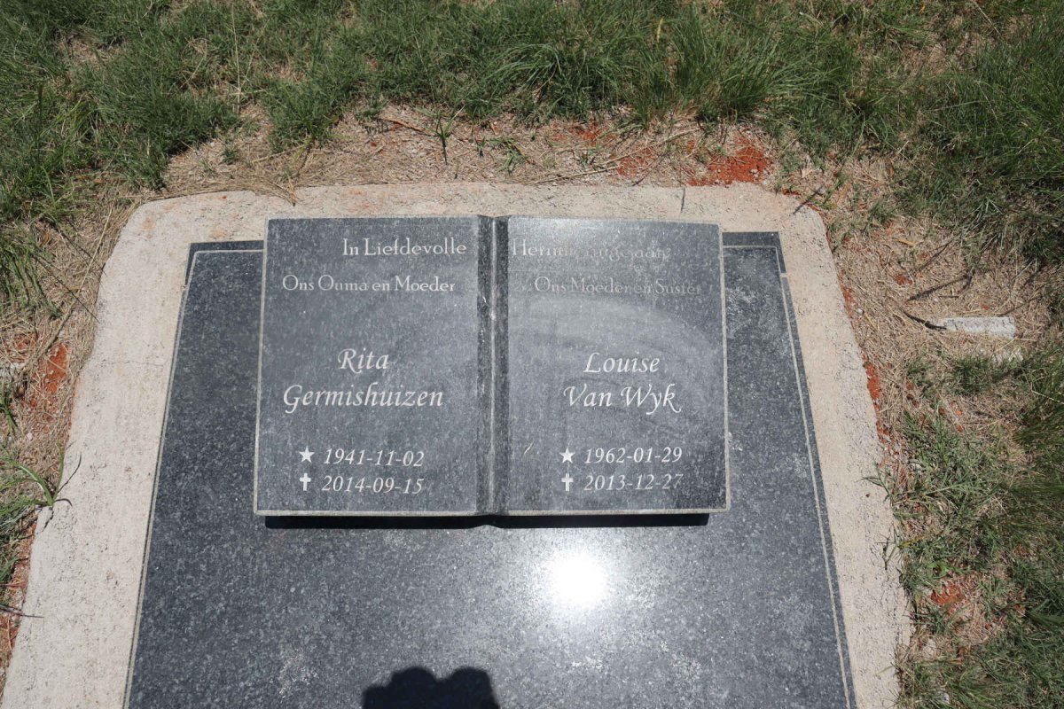 GERMISHUIZEN Rita 1941-2014 :: WYK Louise, van 1962-2013