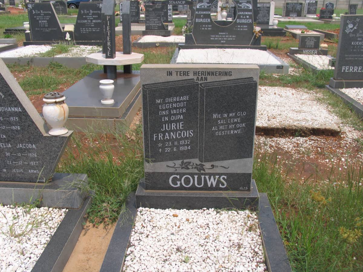 GOUWS Jurie Francois 1932-1984