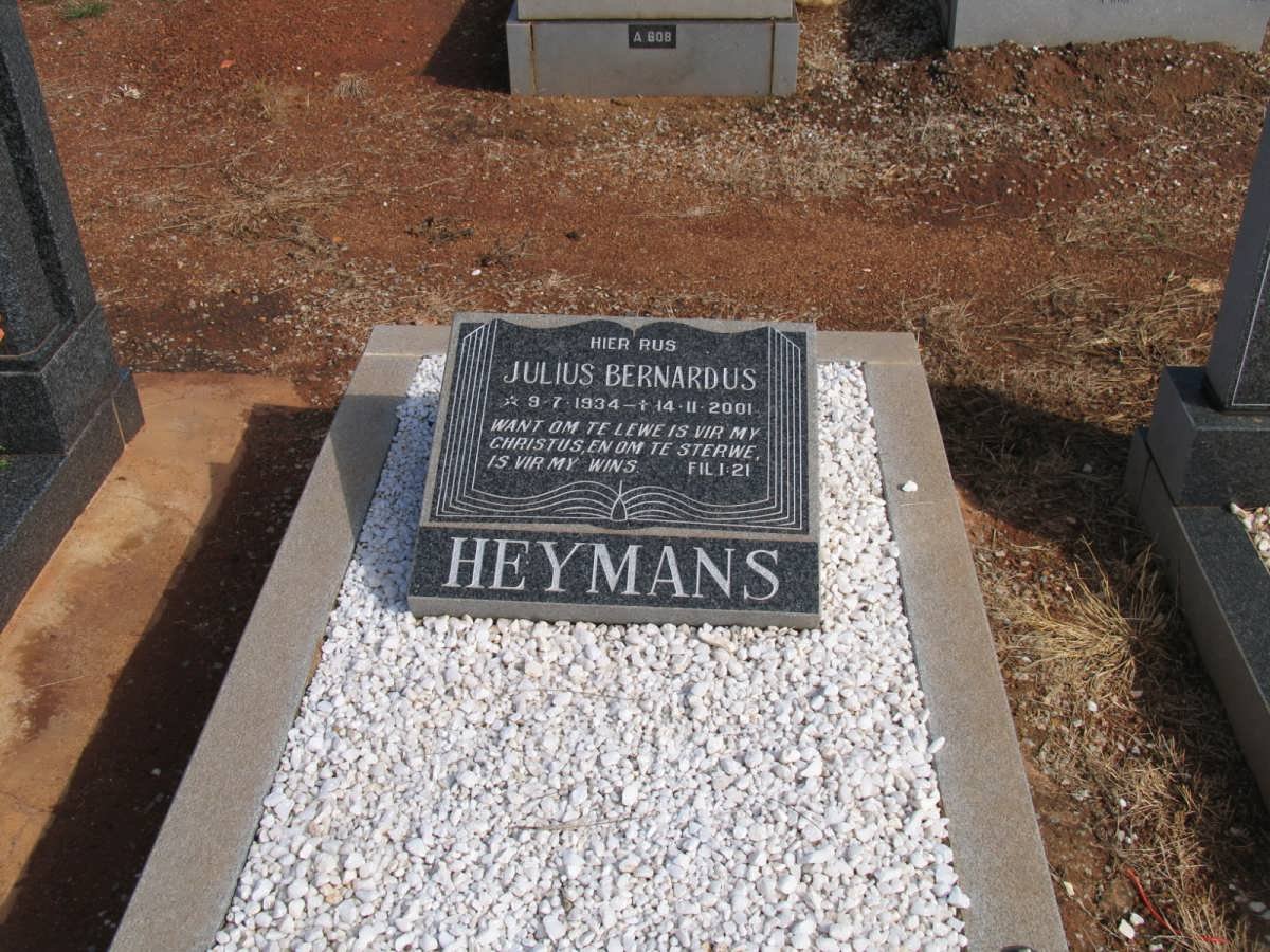 HEYMANS Julius Bernardus 1934-2001