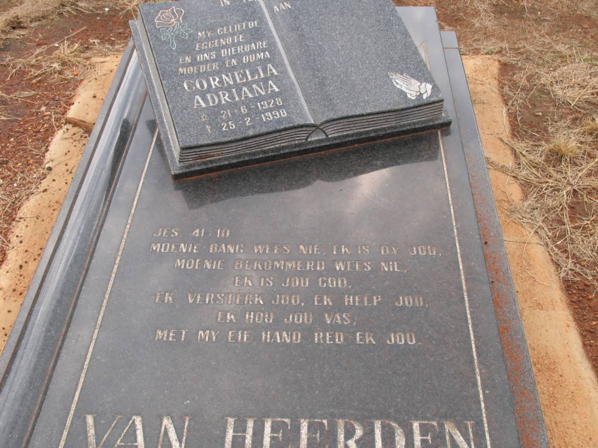 HEERDEN Cornelia Adriana, van 1928-1998