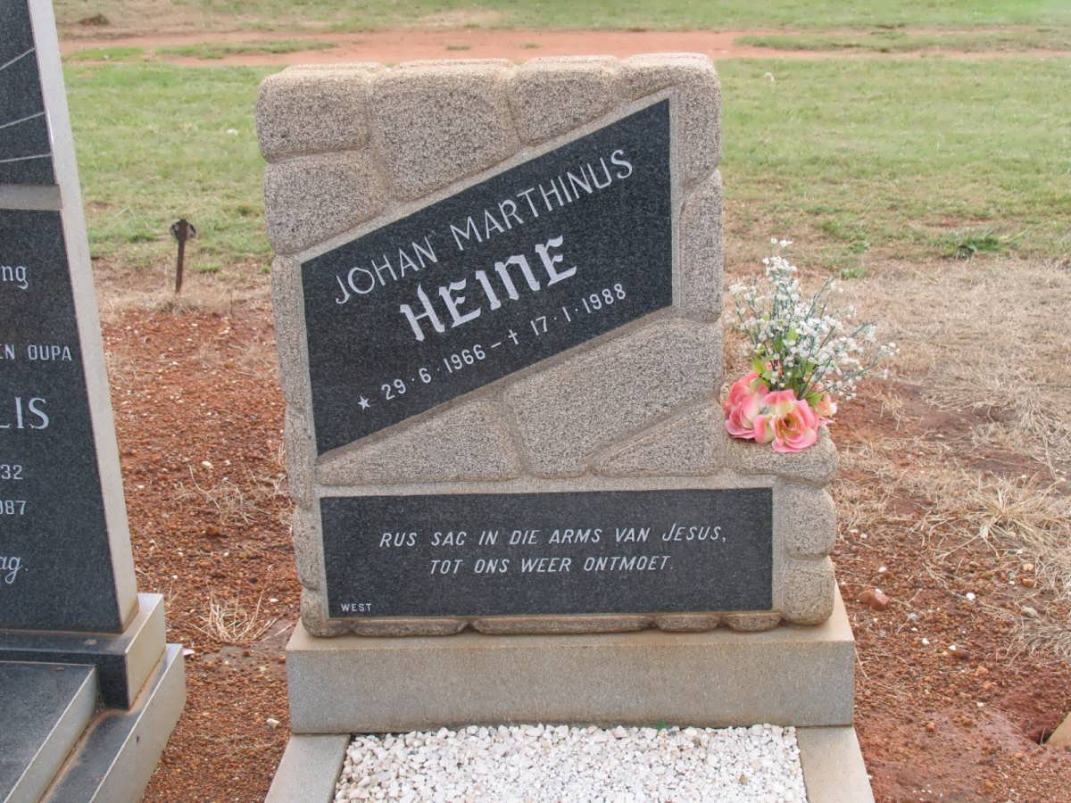 HEINE Johan Marthinus 1966-1988