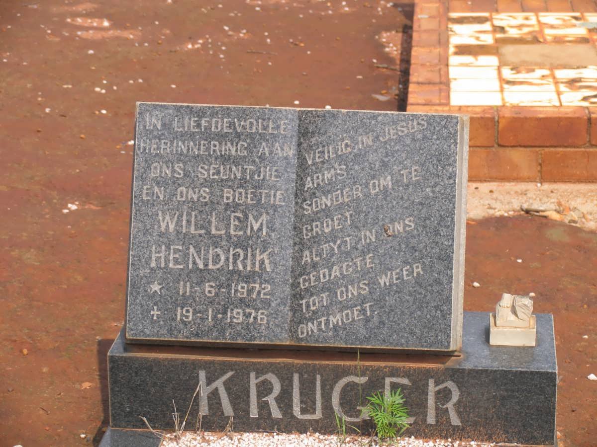 KRUGER Willem Hendrik 1972-1976
