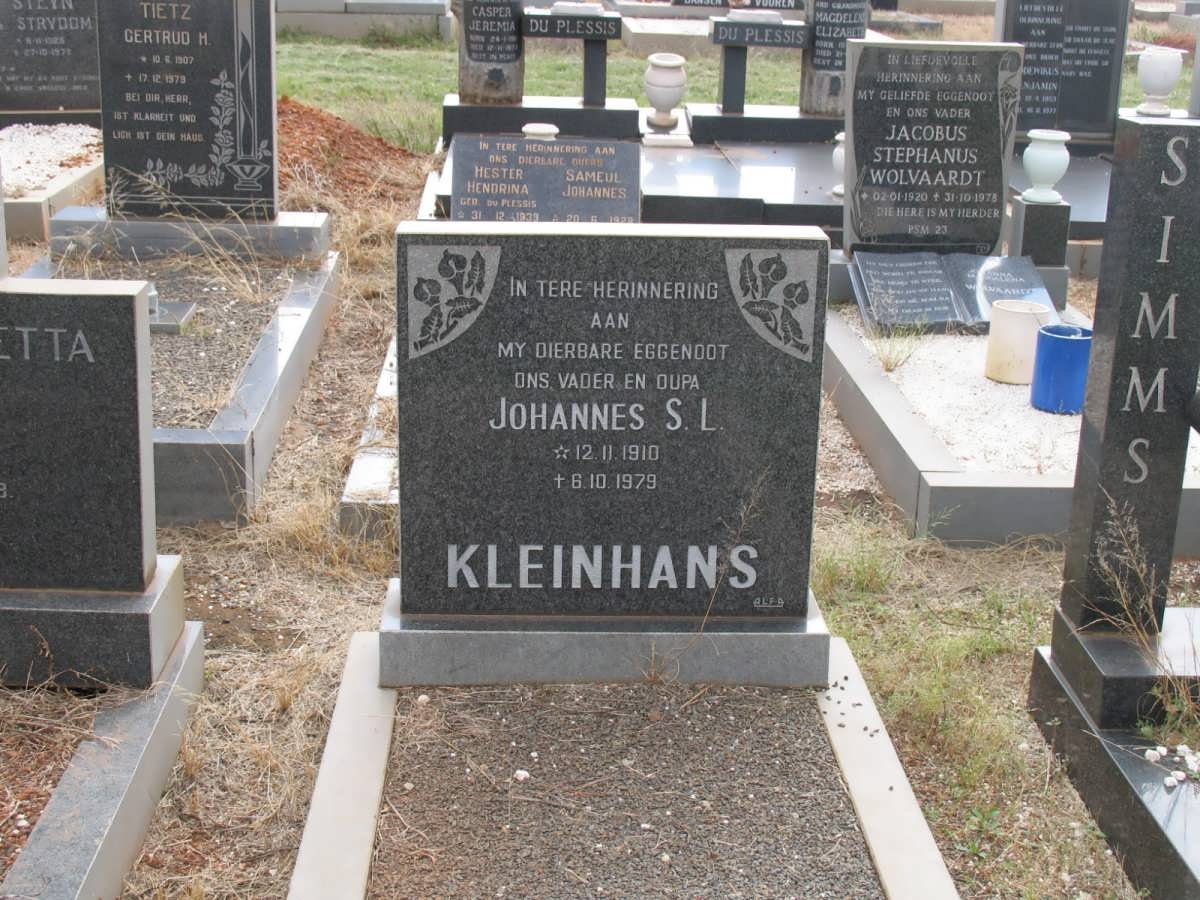 KLEINHANS Johannes S.L. 1910-1979