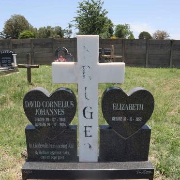 KRUGER David Cornelius Johannes 1946-2014 & Elizabeth 1950- 