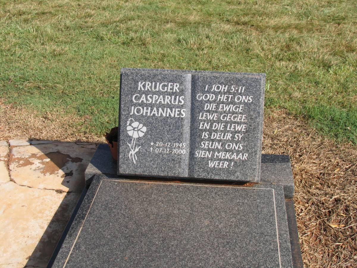 KRUGER Casparus Johannes 1945-2000
