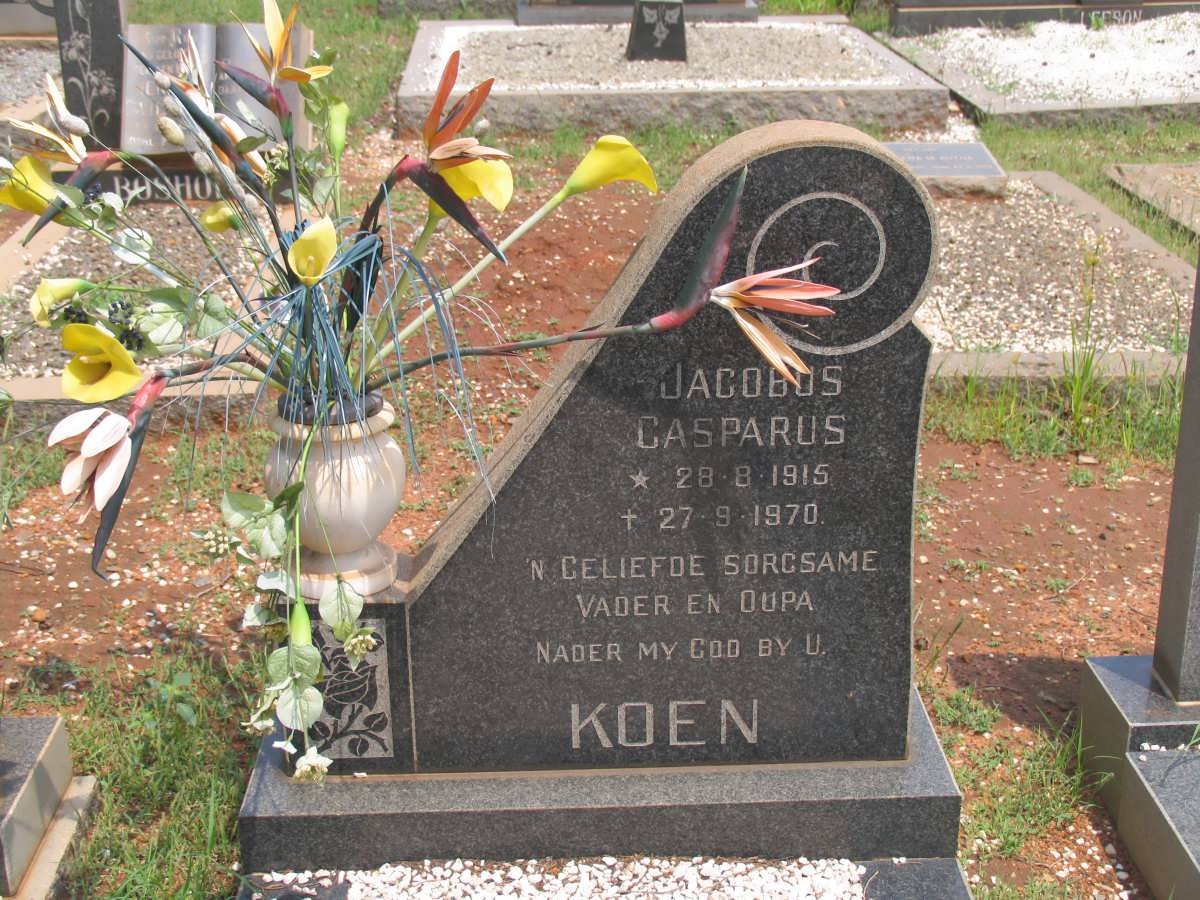 KOEN Jacobus Casparus 1915-1970