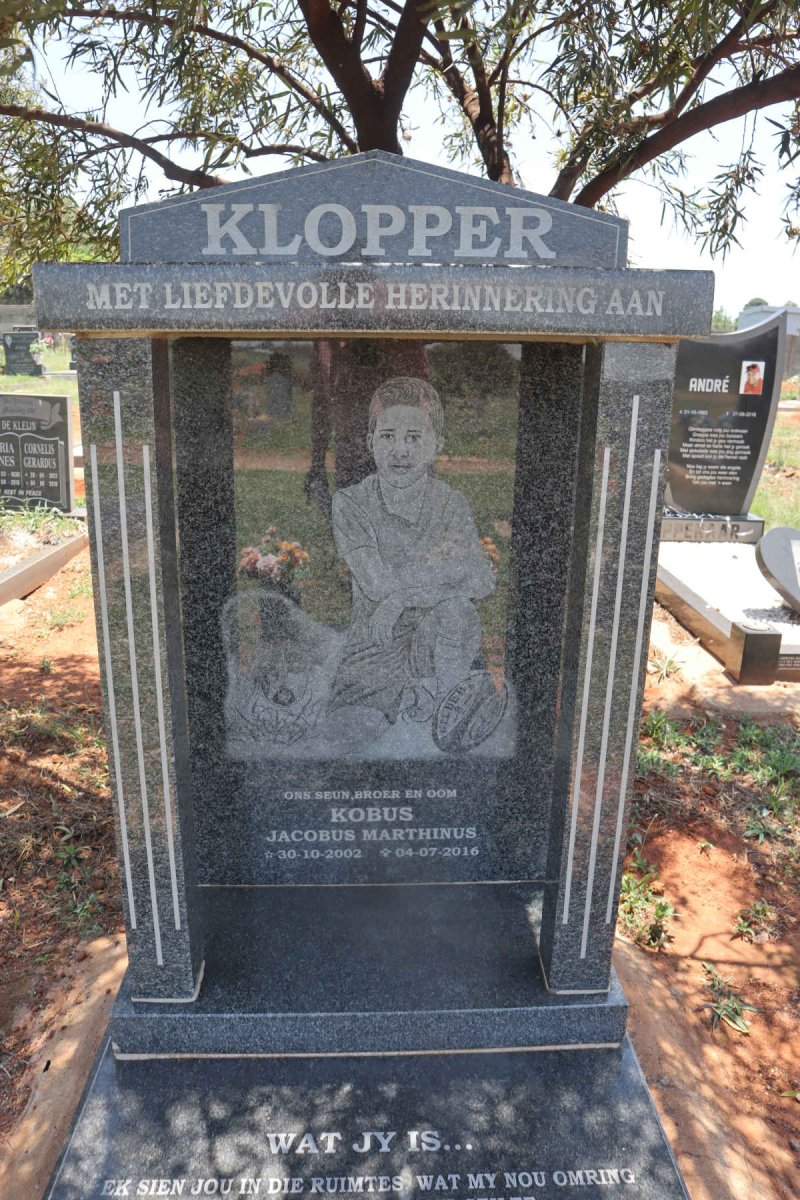 KLOPPER Jacobus Marthinus 2002-2016