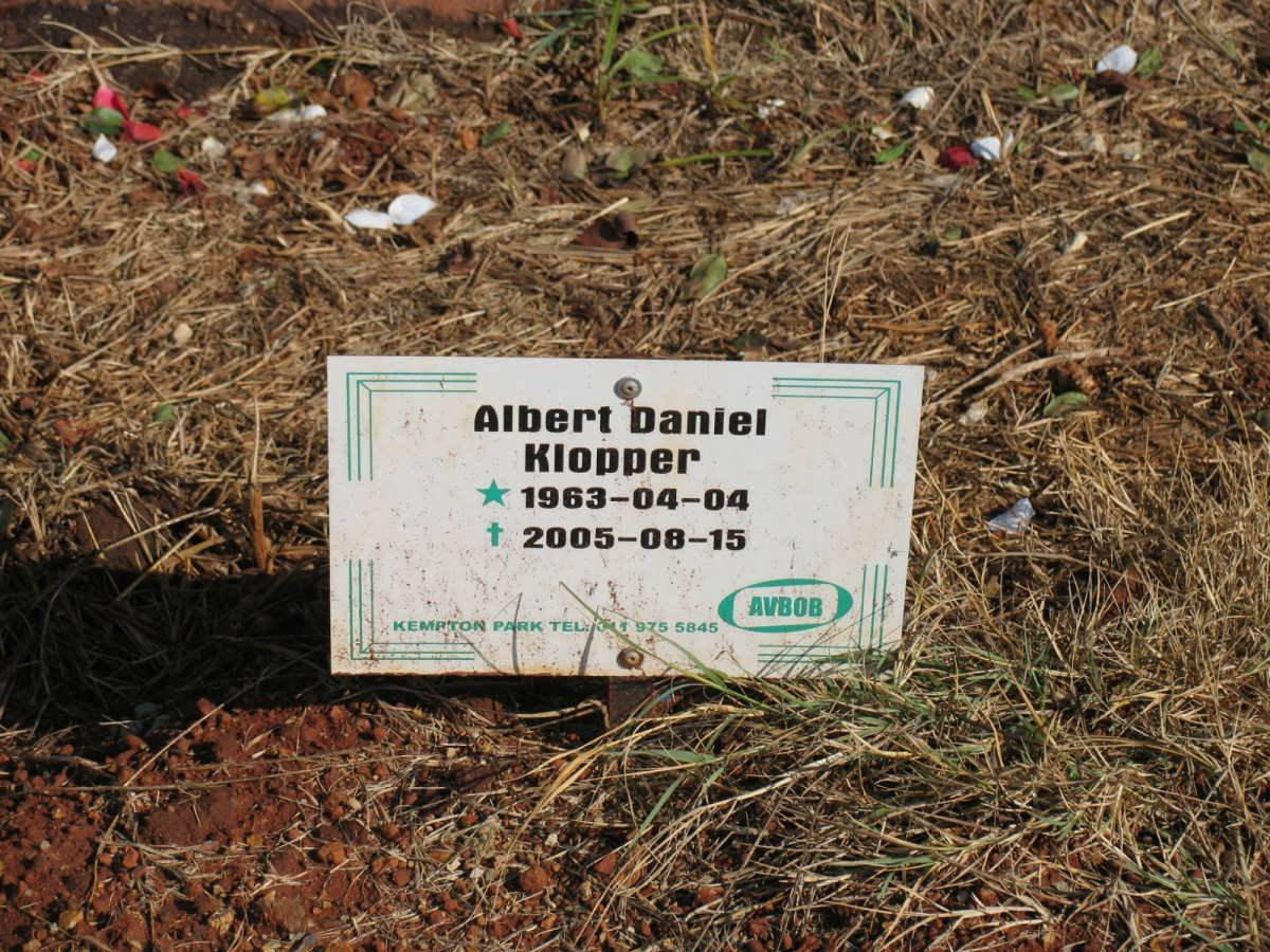 KLOPPER Albert Daniel 1963-2005