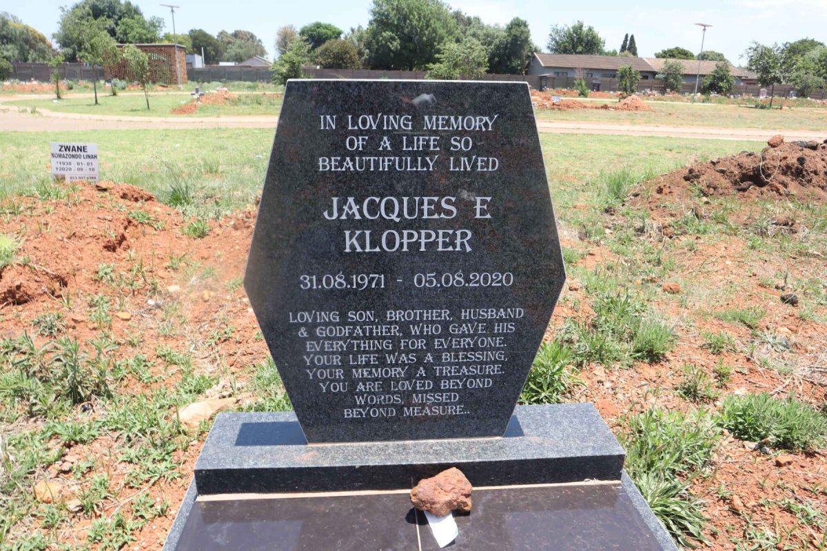 KLOPPER Jacques E. 1971-2020