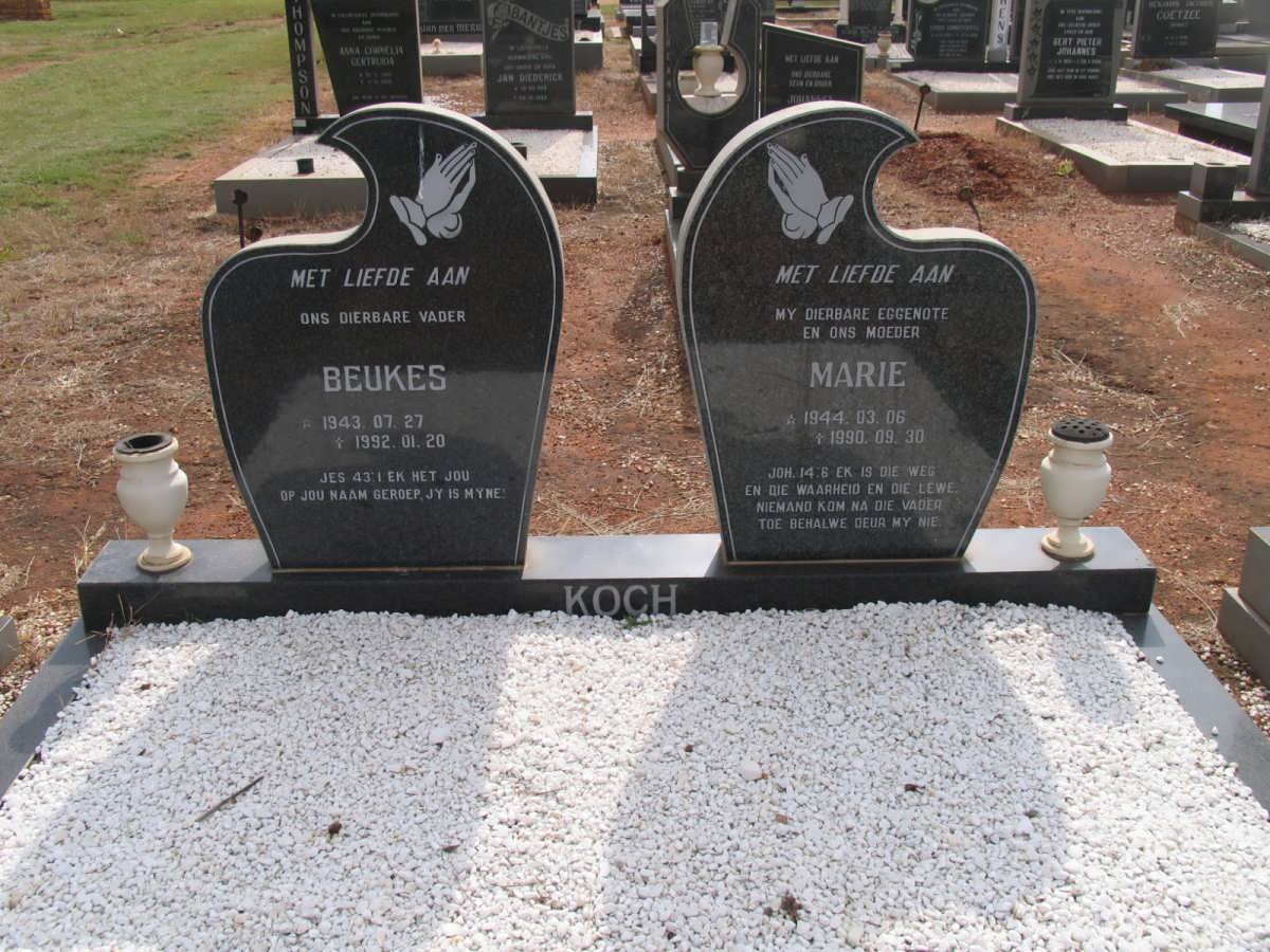 KOCH Beukes 1943-1992 &amp; Marie 1944-1990