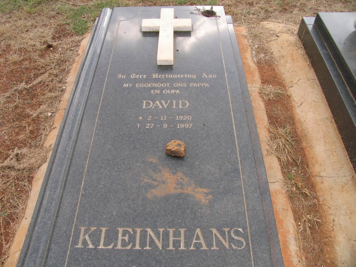 KLEINHANS David 1920-1997