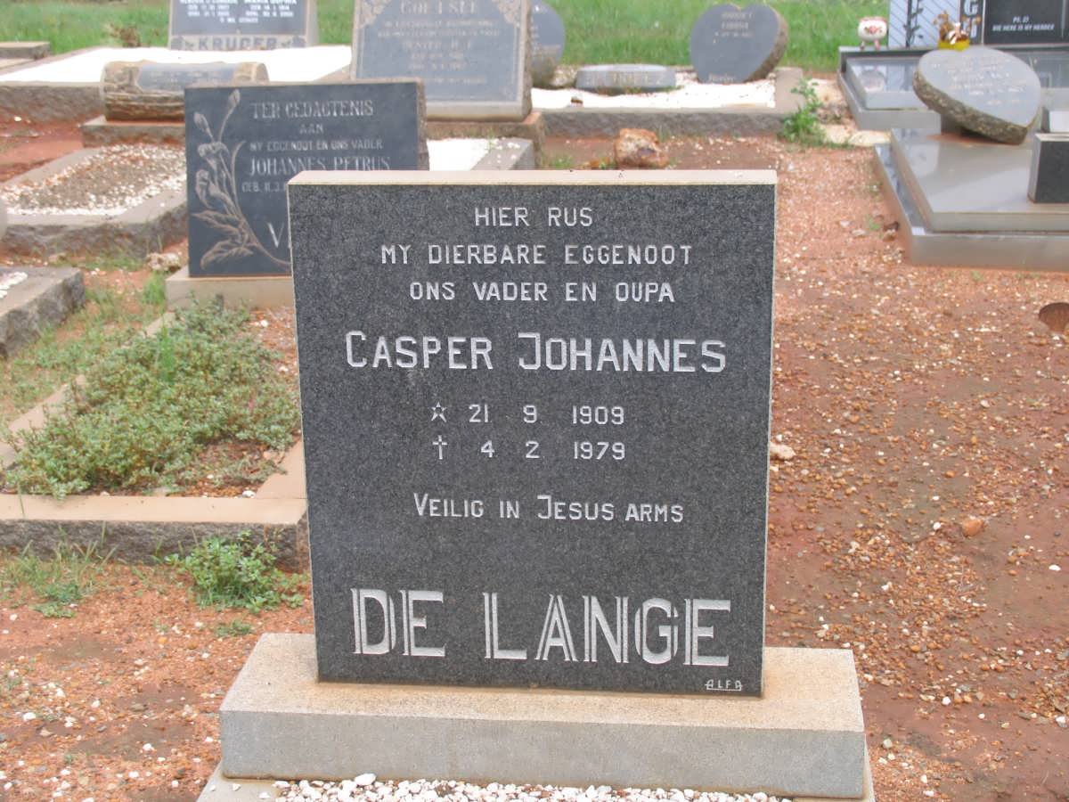 LANGE Casper Johannes, de 1909-1979