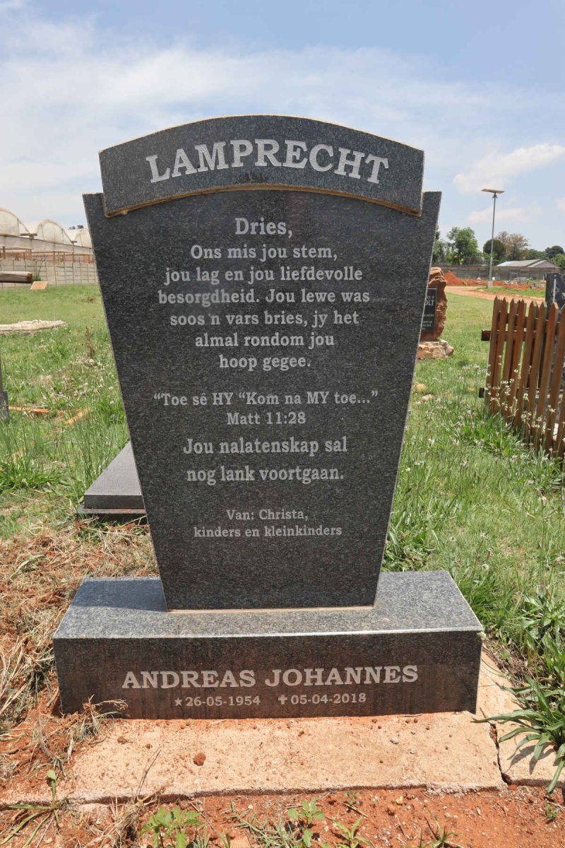 LAMPRECHT Andreas Johannes 1954-2018