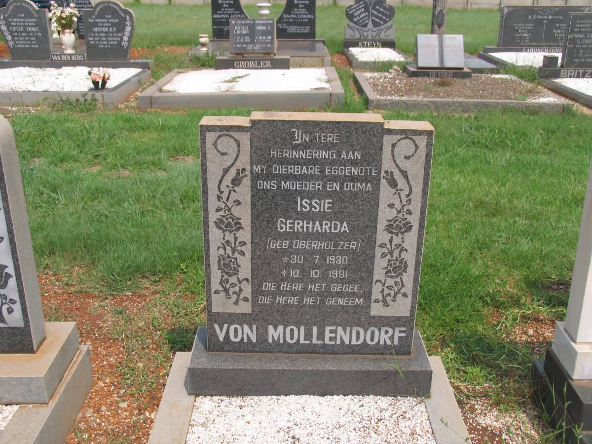 MOLLENDORF Issie Gerharda, von nee OBERHOLZER 1930-1981