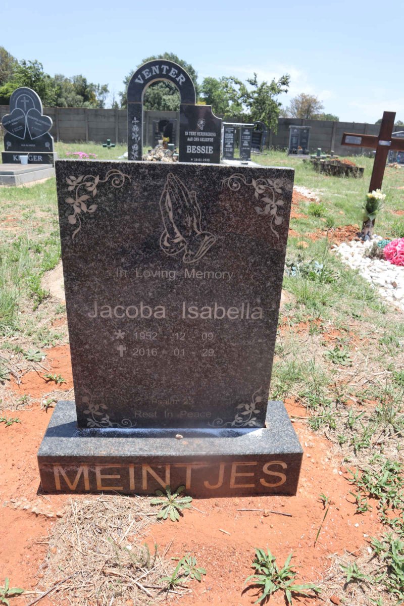 MEINTJES Jacoba Isabella 1952-2016