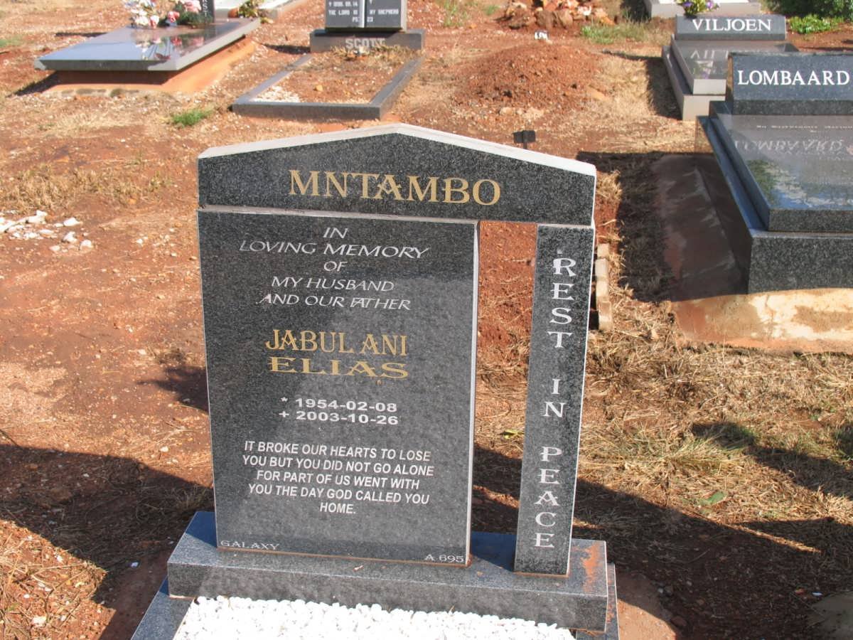 MNTAMBO Jubulani Elias 1954-2003