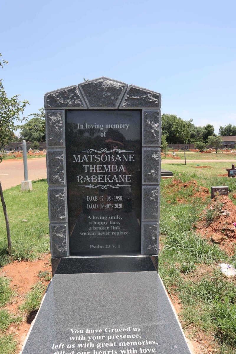 MATSOBANE Themba Rabekane 1958-2020