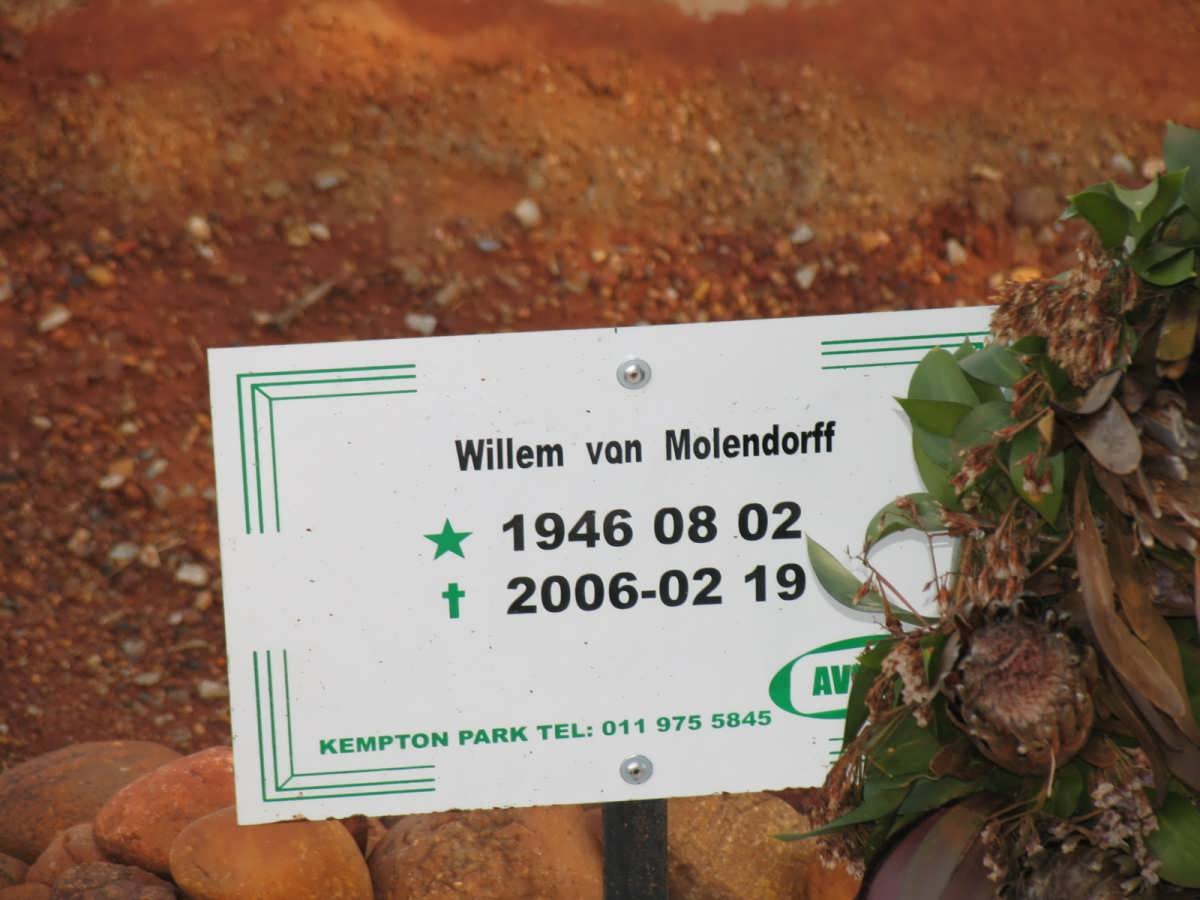 MOLENDORFF Willem, van 1946-2006