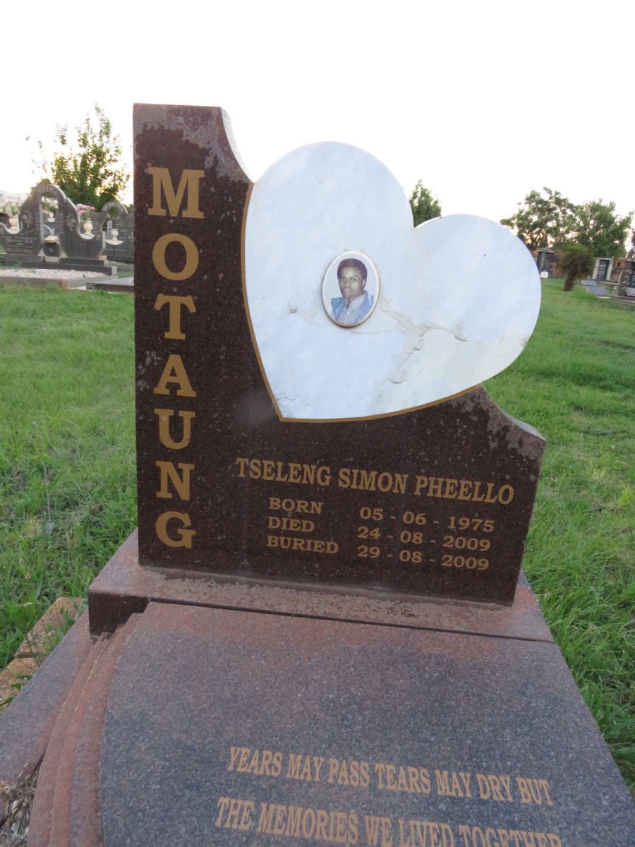 MOTAUNG Tseleng Simon Pheello 1975-2009