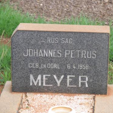 MEYER Johannes Petrus 1958-1958
