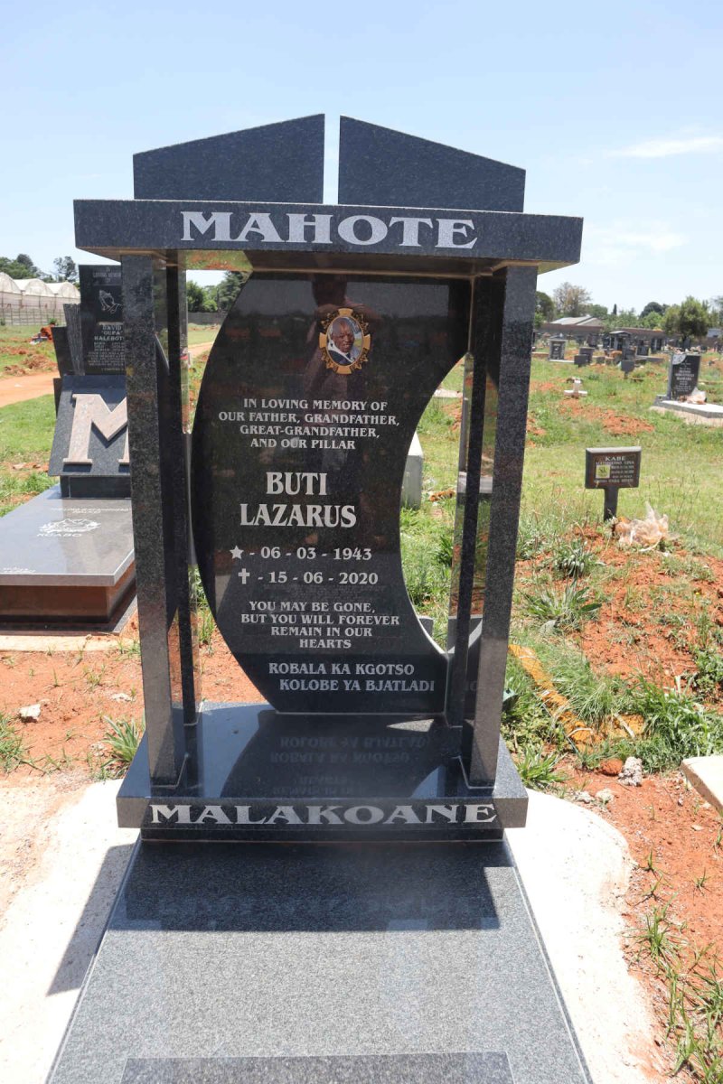 MALAKOANE Buti Lazarus 1943-2020